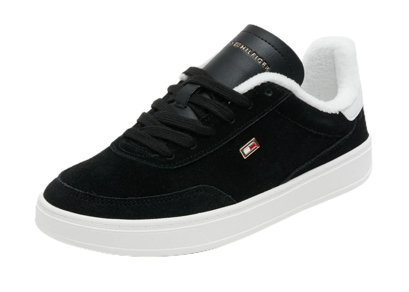 Tommy Hilfiger Women’s Heritage Court Trainers, Black (Black), 3,5 - Image 1