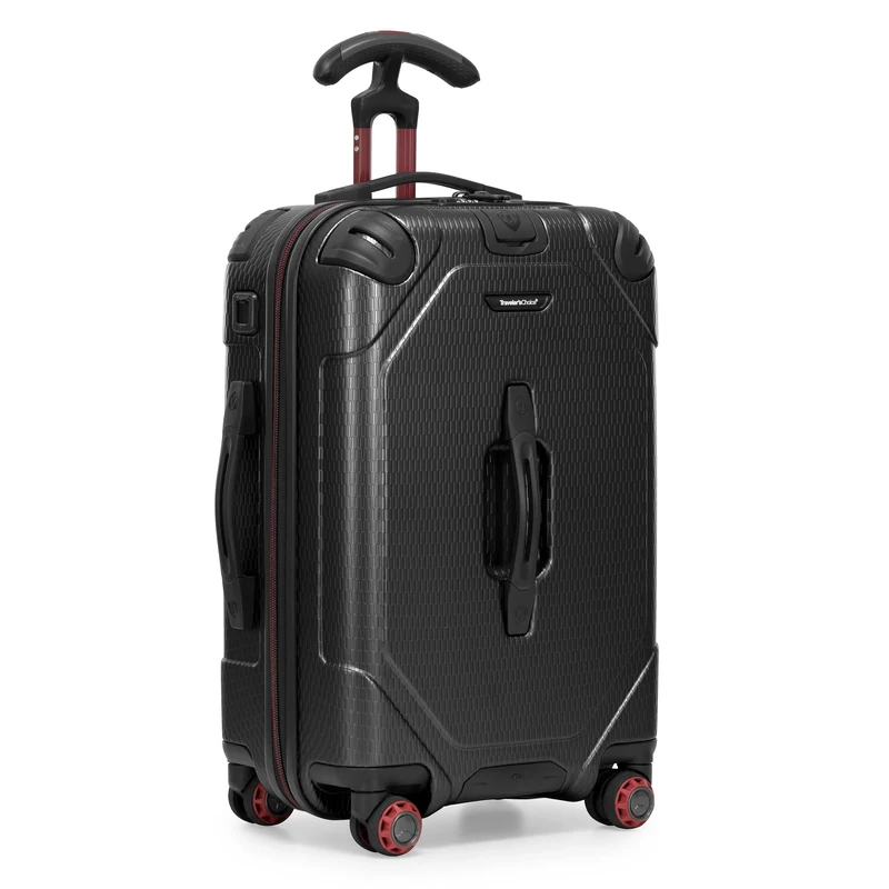 Traveler's Choice Maxporter Ii Hardside Polycarbonate Luggage Suitcase with Spinner Wheels, Black, 22" Carry-On Luggage, Maxporter Ii Hardside Polycarbonate Luggage Suitcase with Spinner Wheels