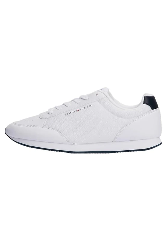 Tommy Hilfiger Men’s Mix Low Top Trainers, White (White), 6,5