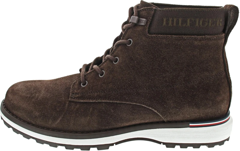 Tommy Hilfiger Men’s Corporate Outdoor Suede Boots, Brown (Cocoa), 7