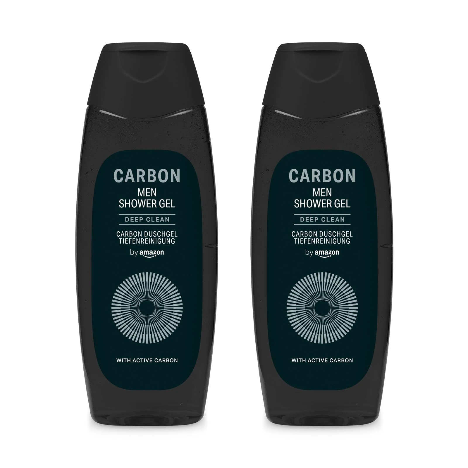 by Amazon Men Carbon Shower Gel, 2 x 500ml