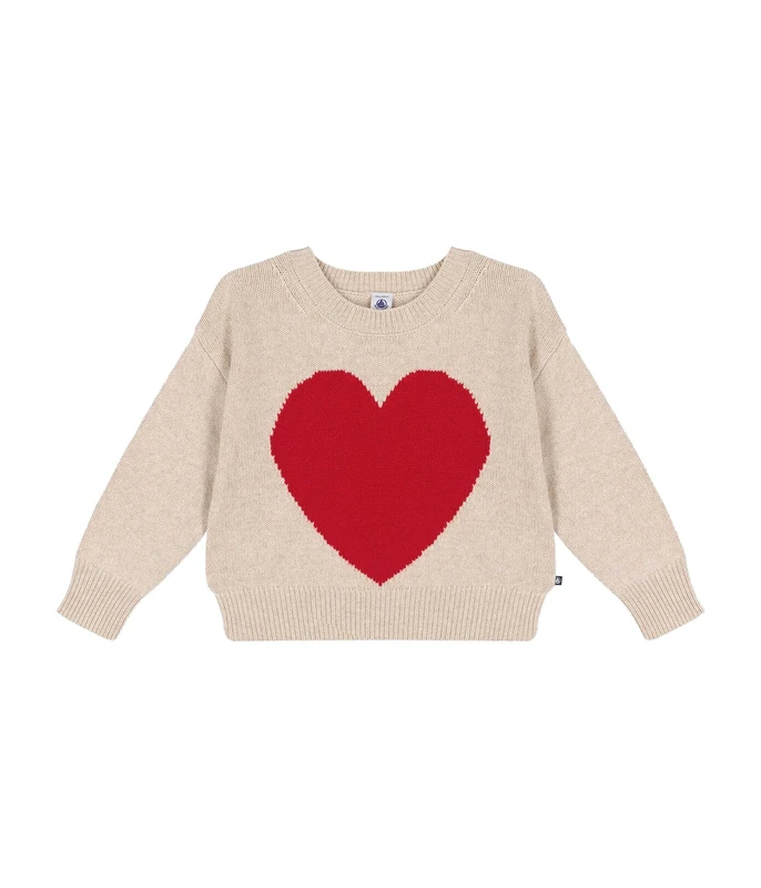 Petit Bateau A0B0V Long Sleeve Sweater Girl's Avalanche/Bullfighting 6 Years