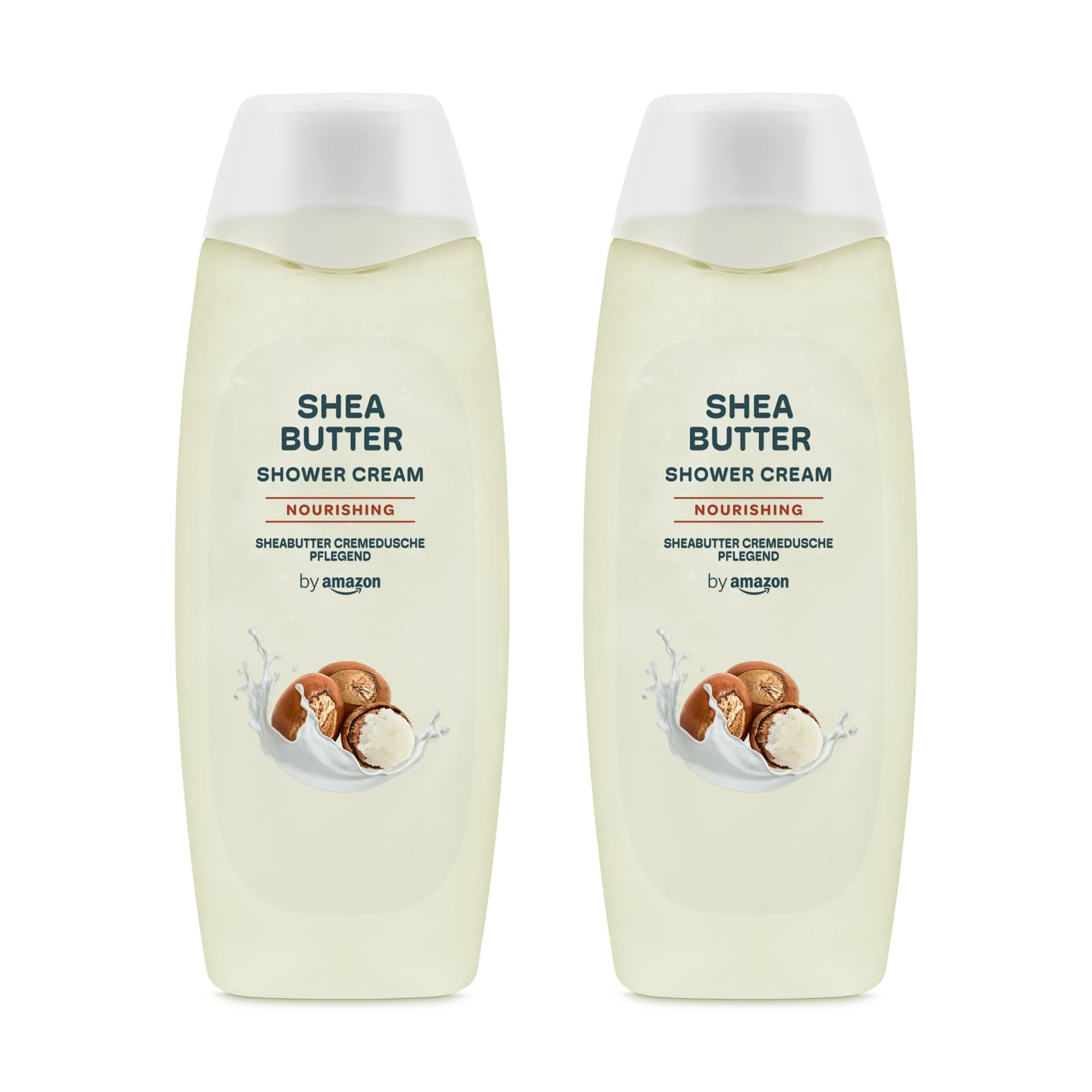 by Amazon Shea Butter Shower Gel, 2 x 500ml