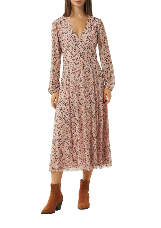 Comma Women's 2149863 Dress, 42a8 Pink, 18