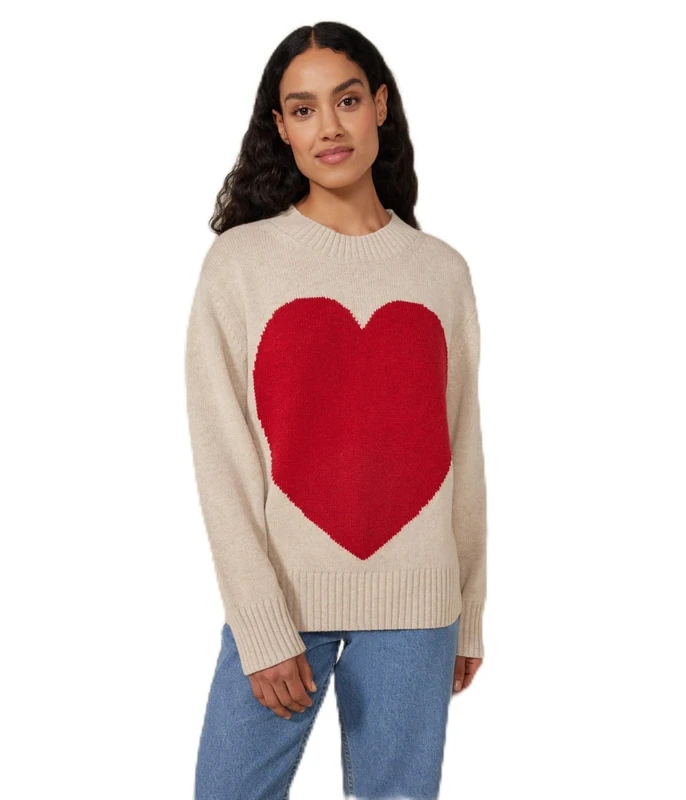 Petit Bateau A0B1D Long Sleeve Sweater Women's Avalanche/Bullfighting XL