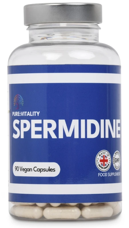 Pure Vitality Spermidine Trihydrochloride 98% - 90 Vegan 8mg Caps