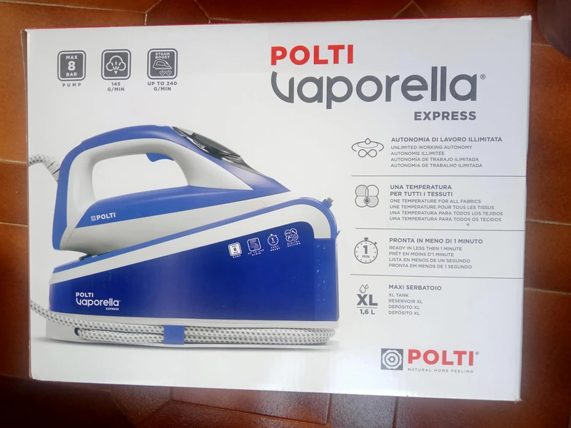 POLTI Multi-coloured steam iron, unique - Image 1