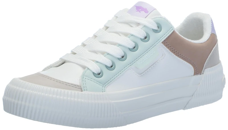 Rocket Dog Women's Cheery Sneaker, White Combo, 7.5 UK