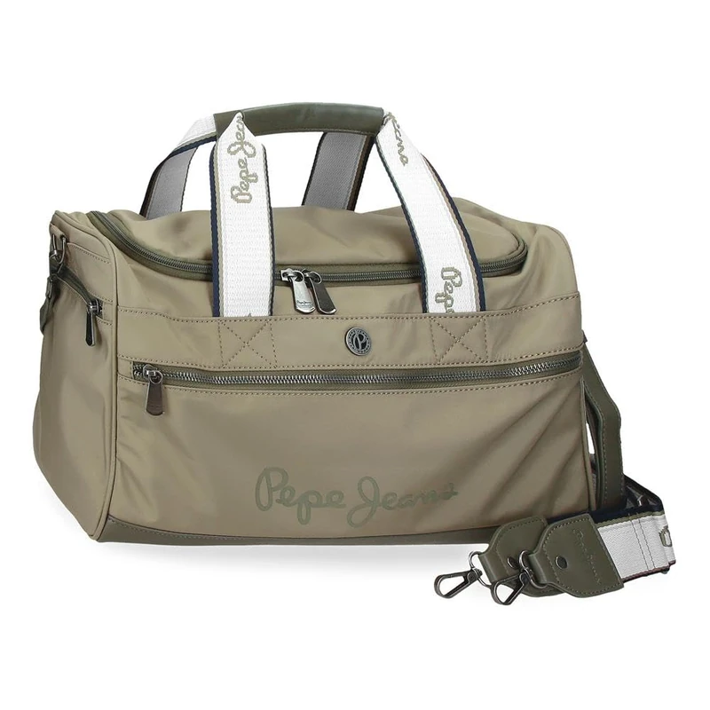 Pepe Jeans Corin Travel Bag Green 40x25x20cm Polyester and PU 20L by Joumma Bags, Green, One Size, Travel Bag