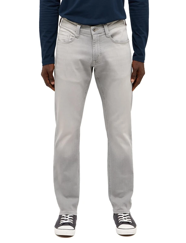 MUSTANG Men's Jeans Trousers Style Oregon Slim K, Gray, 35 W/34 L