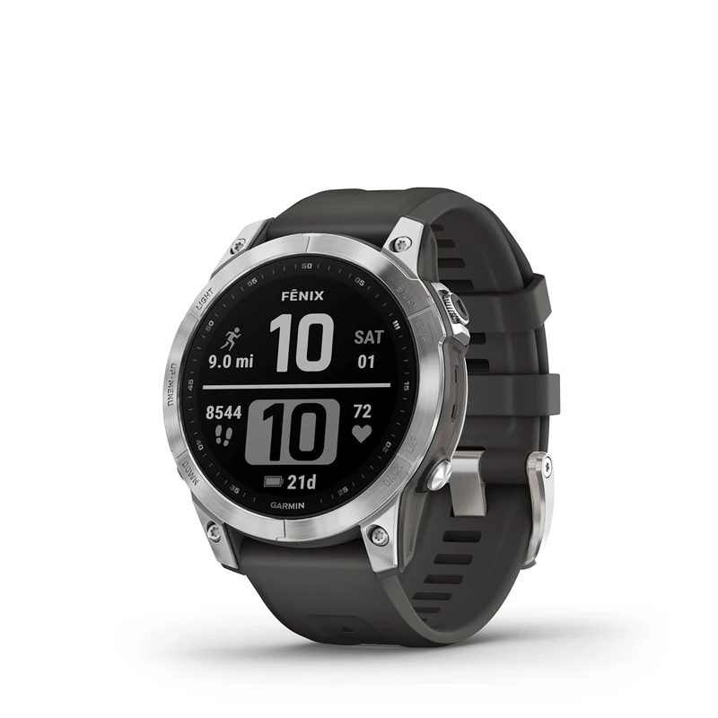 Garmin [Renewed fēnix 7 GPS 47mm Smartwatch, Multisport, Advanced Health & Training Features, Touchscreen & Buttons, up to 18 days battery life, Graphite (Renewed)