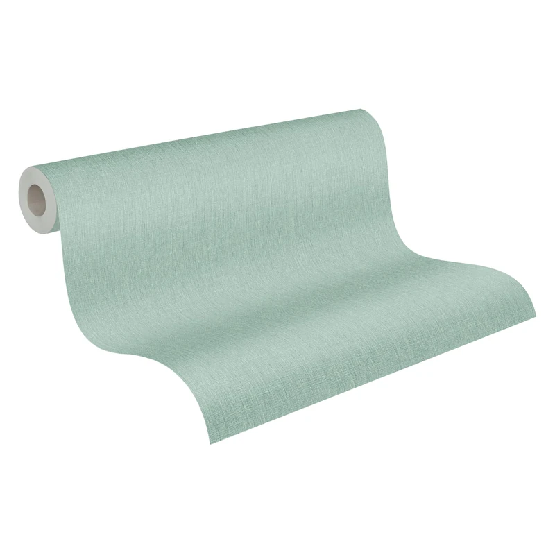 Livingwalls A.S. Création Tapete 396511 Plain Wallpaper in Blue, Green, Turquoise - Modern, Non-Woven, 10.05 m x 0.53 m - Made in Germany