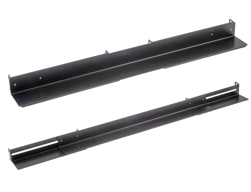VALUE Sliding Rails, 1 Pair, Depth Variable 610-935 mm, Black