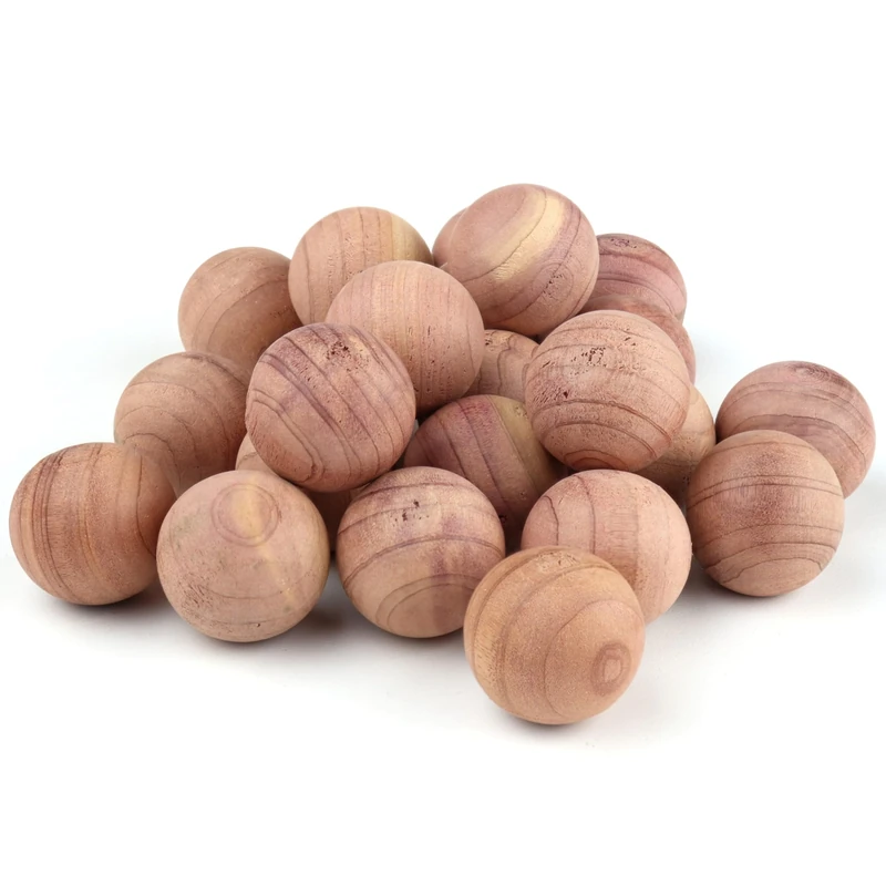 Moth Balls 12PCS by A2Z2U. Cedar Balls for Organic Moth Repellent. Best for Wardrobe. Prevents Clothing Damage and Deters Moths. Made from Cedar Wood.
