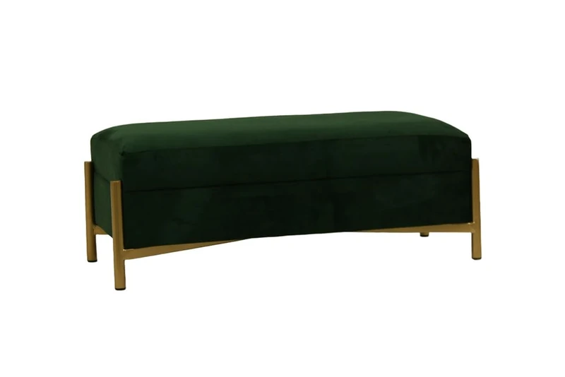 MIMBRE NATURAL BAUL Fluffy Green