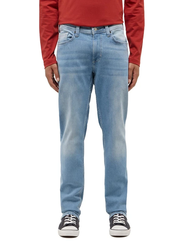 MUSTANG Men's Style Vegas Slim Jeans, Medium Blue 303, 29 W/34 L