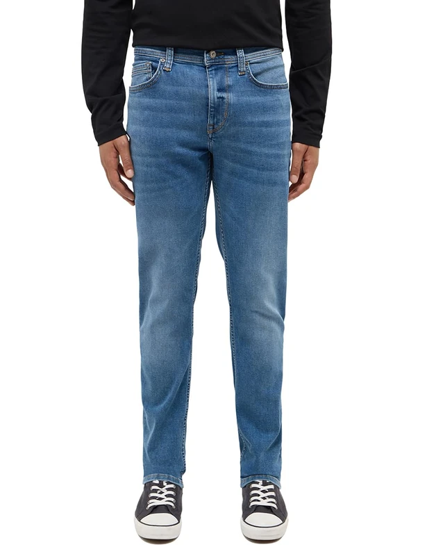 MUSTANG Men's Style Vegas Slim Jeans, Medium Blue 583, 34 W/34 L