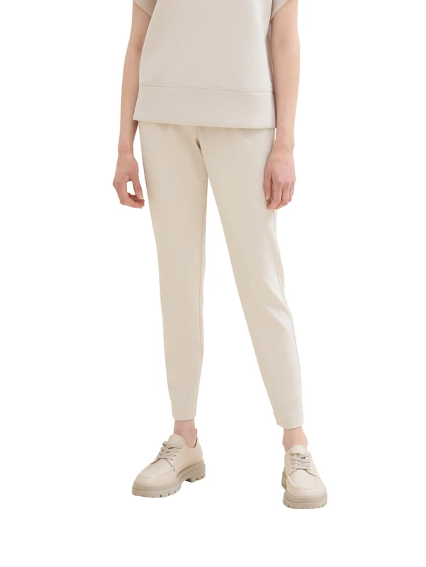 TOM TAILOR Women's Loose Fit Trousers, 12365 - Dusty Beige, 32W x 30L