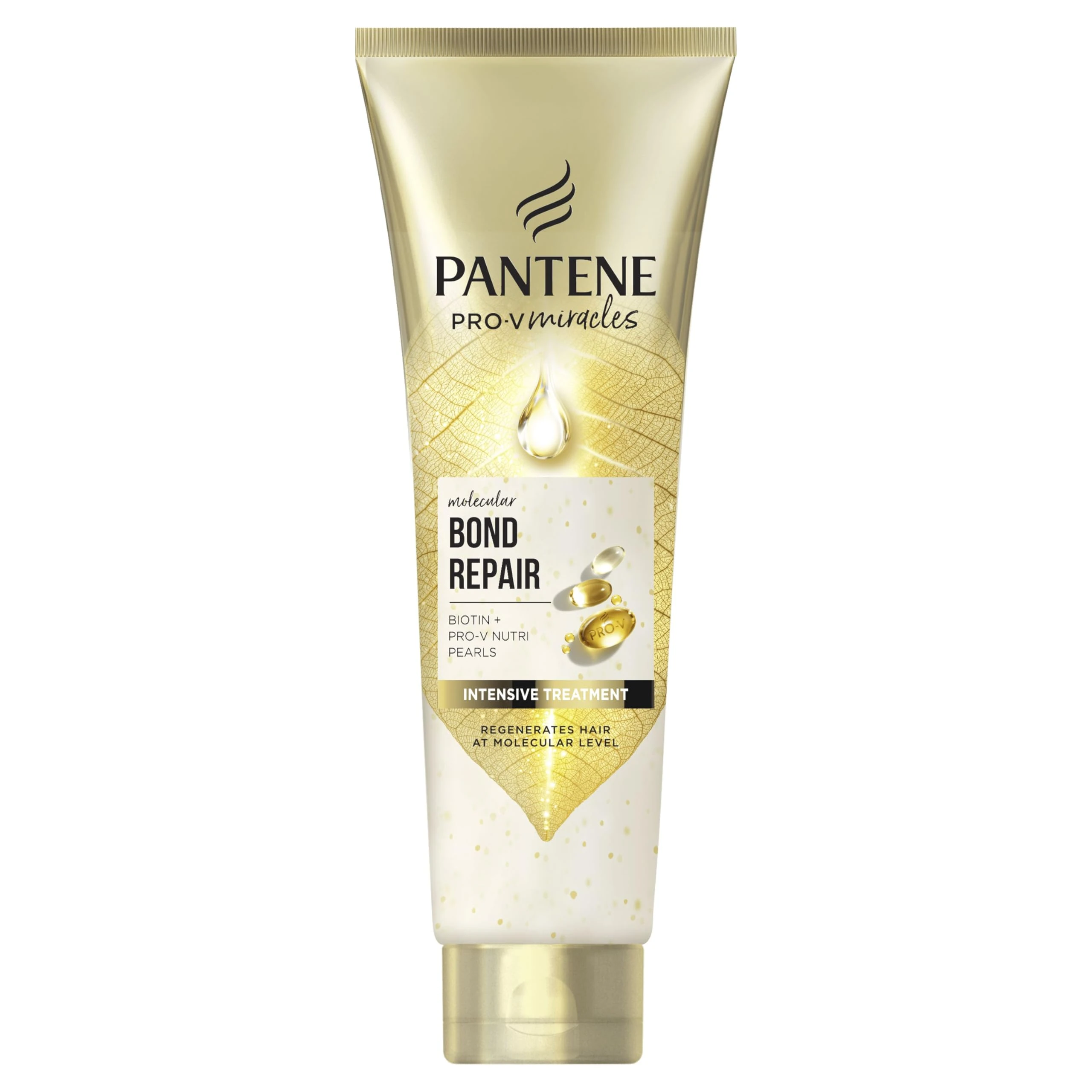 Pantene Molecular Bond Repair Deep Conditioning Hair Treatment with Biotin 150ml Pro-V Concentrated Formula for Extremely Dry Damaged Hair. Leaves Hair Visibly Healthier, Strengthened & Regenerated