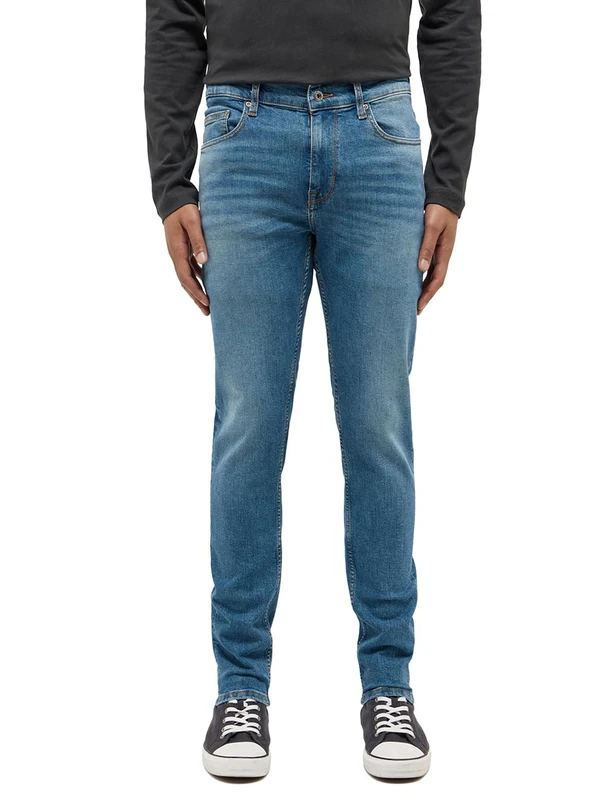 MUSTANG Men's Style Frisco Skinny Jeans, Medium Blue 783, 28 W/32 L