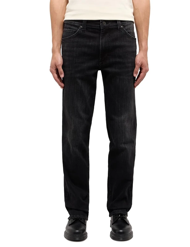MUSTANG Men's Style Tramper Straight Jeans, Jet Black 882, 32 W/30 L