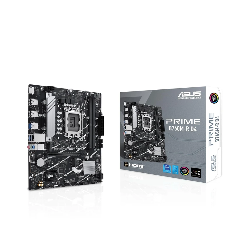 ASUS PRIME B760M-R D4 (Socket 1700/B760/DDR4/S-ATA 6Gb/s/Micro ATX)