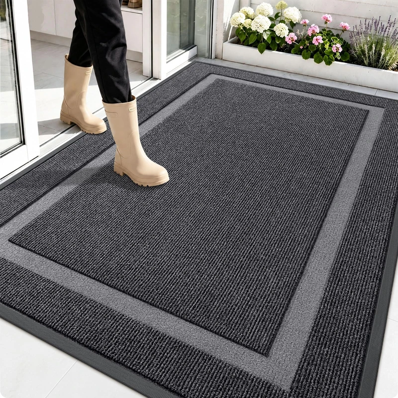 OLANLY Front Door Mat 59x35 - Waterproof Outdoor Doormat