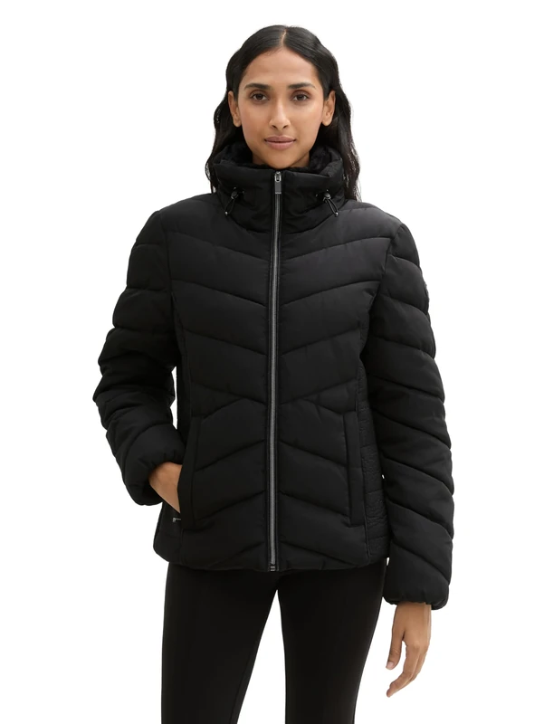 TOM TAILOR Women's 1042909 Jacket, 14482-Deep Black, S - Image 1