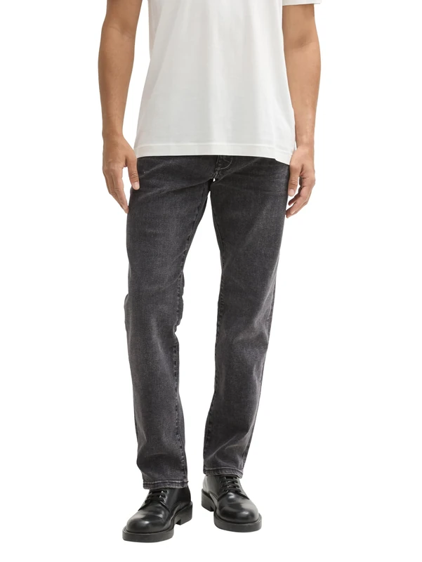TOM TAILOR Men's Marvin Straight Jeans, 10213 - Clean Mid Stone Grey Denim, 31 W/30 L - Image 1