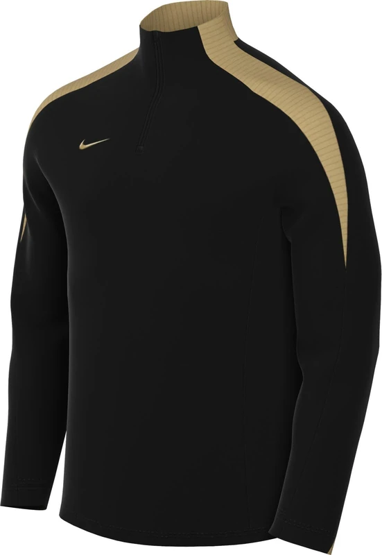 NIKE Men's M Nk Df Strk Dril Top, Black/Jersey Gold/Metallic Gold, S - Image 1