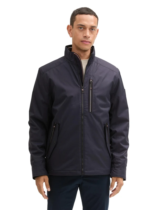 TOM TAILOR Men's 1042476 Jacket, 10668-Sky Captain Blue, L, 10668 - Sky Captain Blue, L