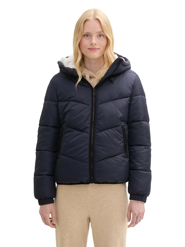 TOM TAILOR Denim Women's 1042887 Jacket, 10668-Sky Captain Blue, XXL, 10668 - Sky Captain Blue, XXL