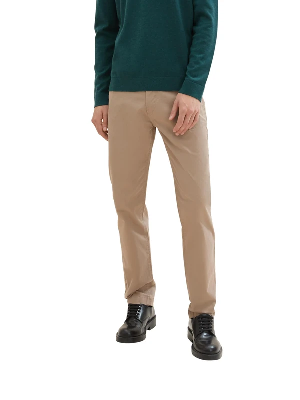 TOM TAILOR Men's Stretch Twill Chino Trousers, 32240 - Mountain Taupe, 28 W/34 L