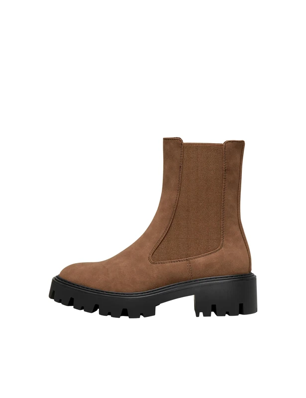 ONLY Women's Onlbetty-1 PU Boot - Noos Ankle Boots, Cognac, 5 UK