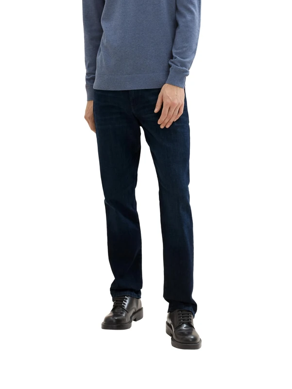 TOM TAILOR Men's Marvin Straight Jeans, 10115 - Clean Rinsed Blue Denim, 29 W/30 L - Image 1