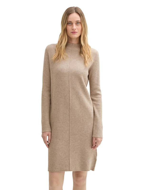 TOM TAILOR Women's Dress, 14854 - Blush Grey Melange, 10 - Image 1