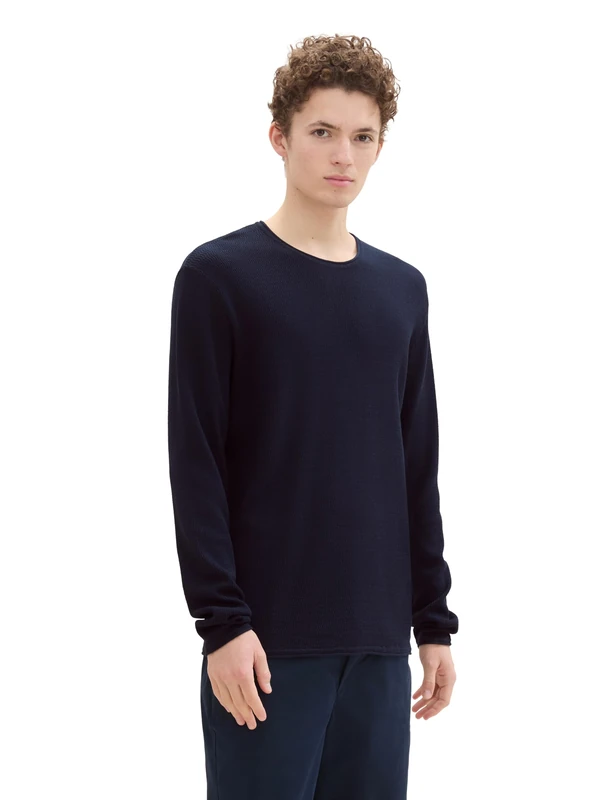 TOM TAILOR Denim Men's Jumper, 10668 - Sky Captain Blue, XL - Image 1