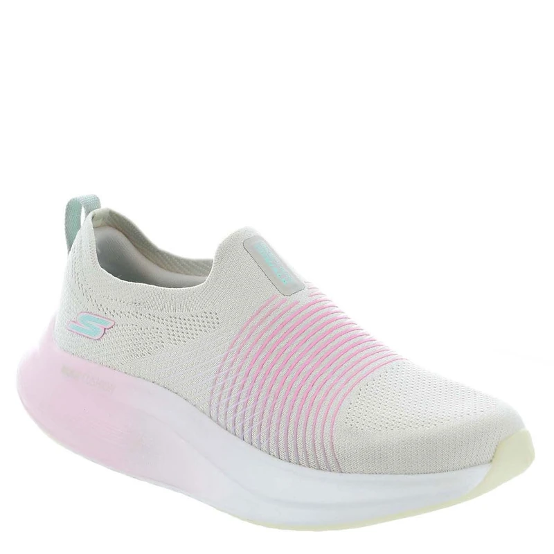 Skechers Women's Go Walk Max Walker Sally Sneaker, Natural/Pink, 7