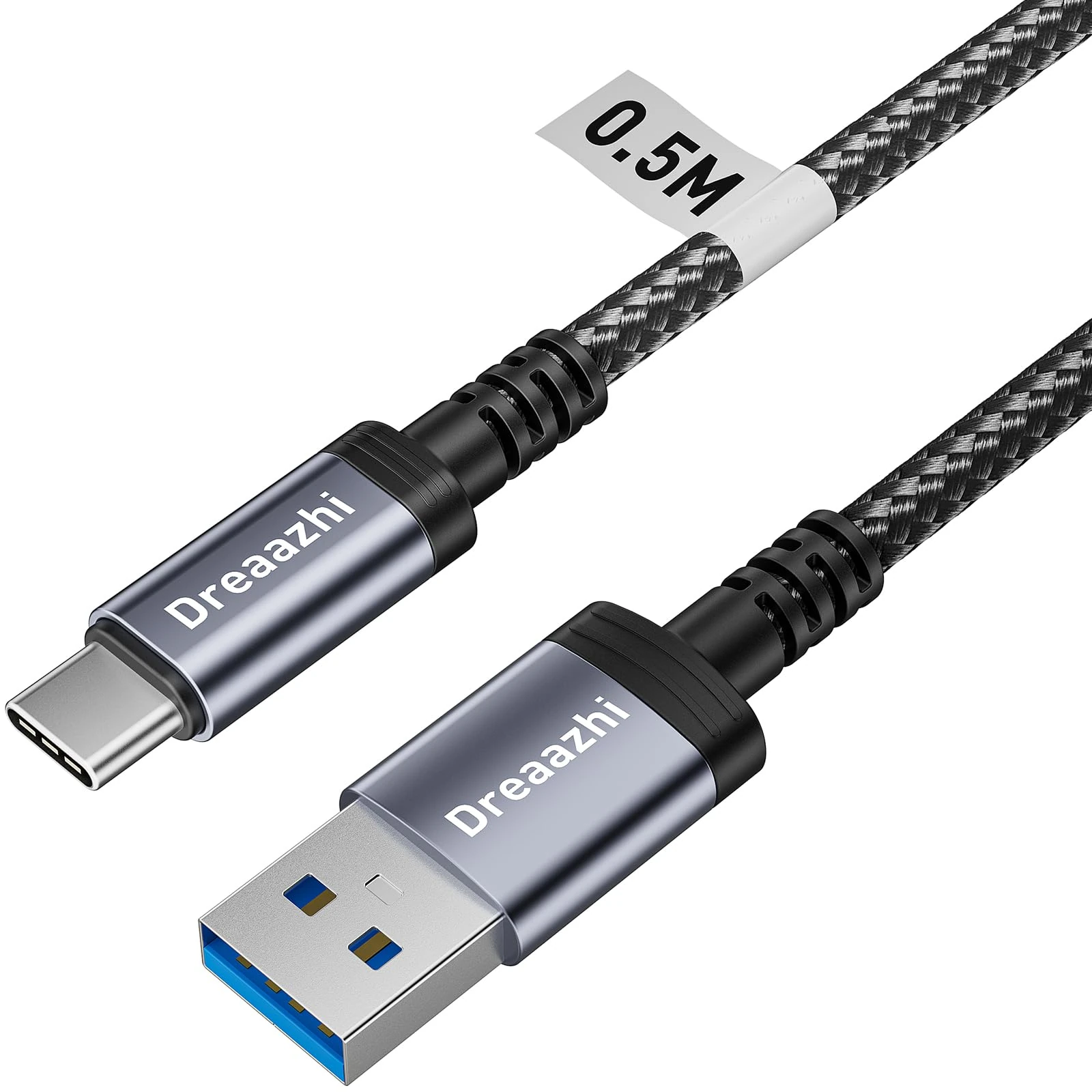 Dreaazhi USB C Data Cable 1.5M, USB 3.1 Gen 2 Cable 3.1A Fast Charging, 10GB Data transfer Cable USB to Type C for Samsung Note20,Galaxy S23,Samsung T7, SanDisk Extreme Portable SSD, Crucial X8, WD