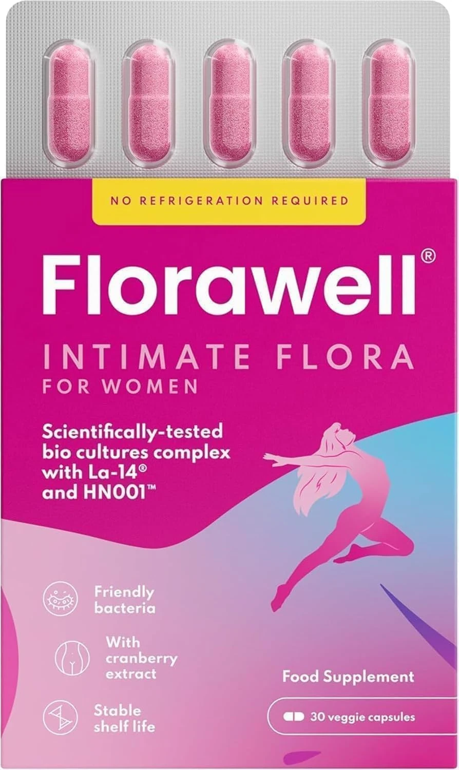 Florawell® Vaginal Probiotics for Women – Intimate Flora for Women Tablets, Supports Feminine Health – Womens Probiotics for Intimate, Balance & Daily Care – 30 Oral Capsules