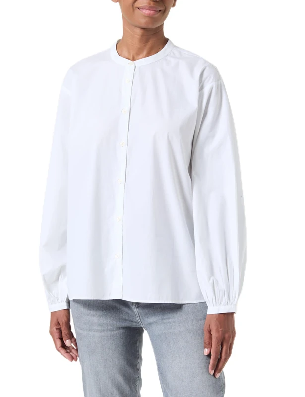 Tommy Hilfiger Women’s Long Sleeve Balloon Blouse, White (Th Optic White), 10