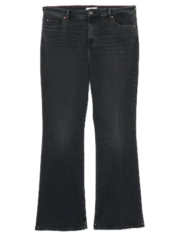 Tommy Hilfiger Women's Bootcut Fit Jeans, Black (IRI), 20