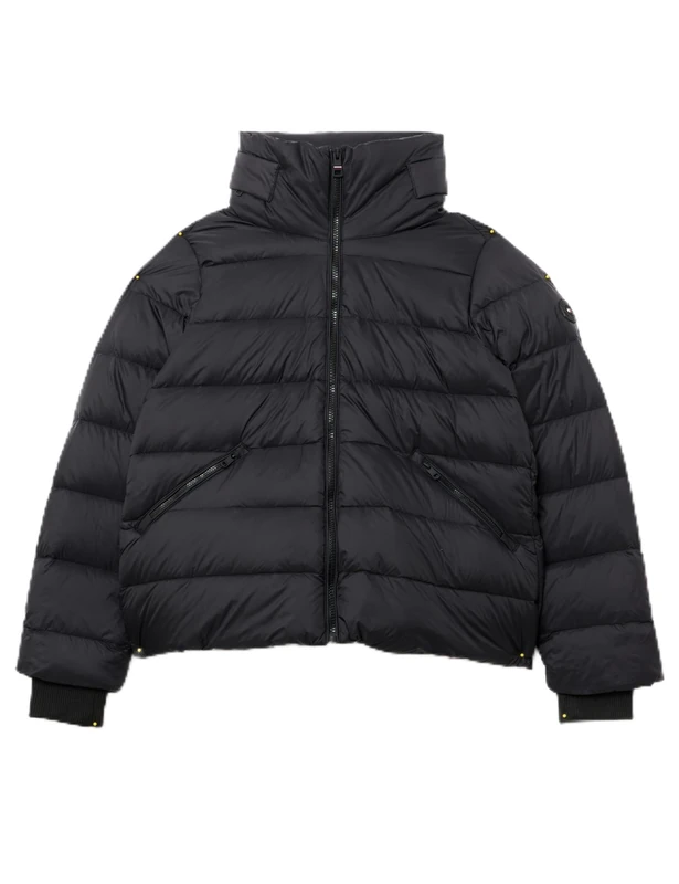 Tommy Hilfiger Women's Short Funnel Neck Puffer Jacket - Black, S - Image 1