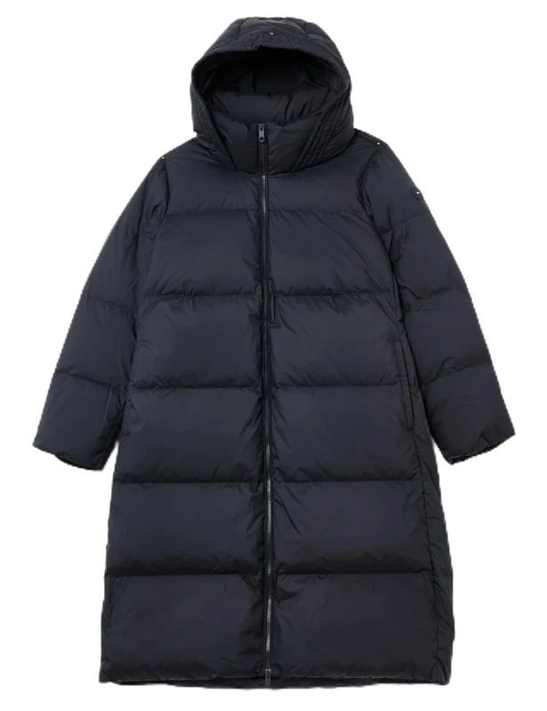 Tommy Hilfiger Women’s Casual Water-repellent Down Coat with Hood, Blue (Desert Sky), 26