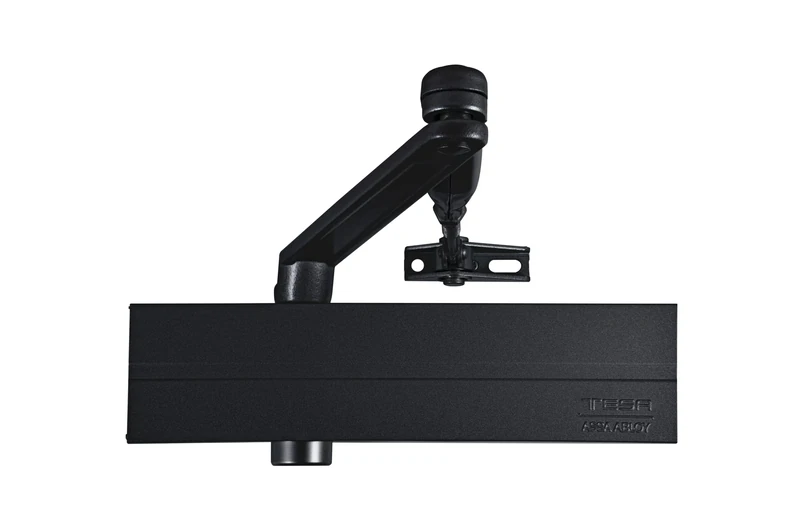 Tesa Assa Abloy CT280025NE Articulated Arm Door Closer for Doors Black Without Retention CT2800