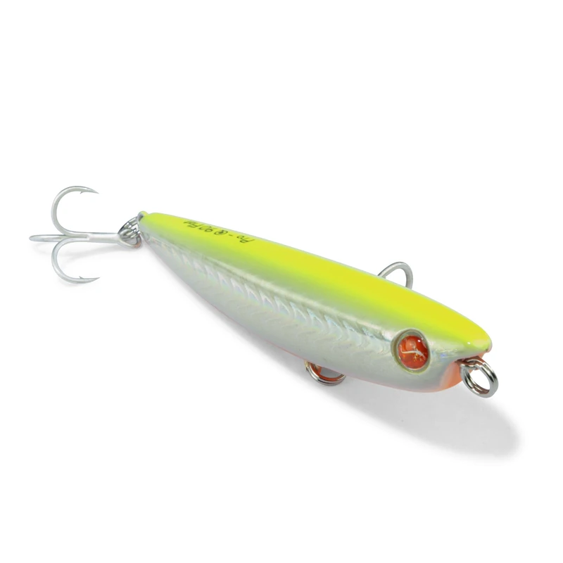 SEASPIN Pro-Q 90 Flat Color GBA - 90 mm - 10.5 g - Artificial Esca Walking The Dog per la Pesca in Mare