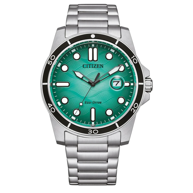 Citizen Herren Analog Eco-Drive Armbanuhr Sporty Marine