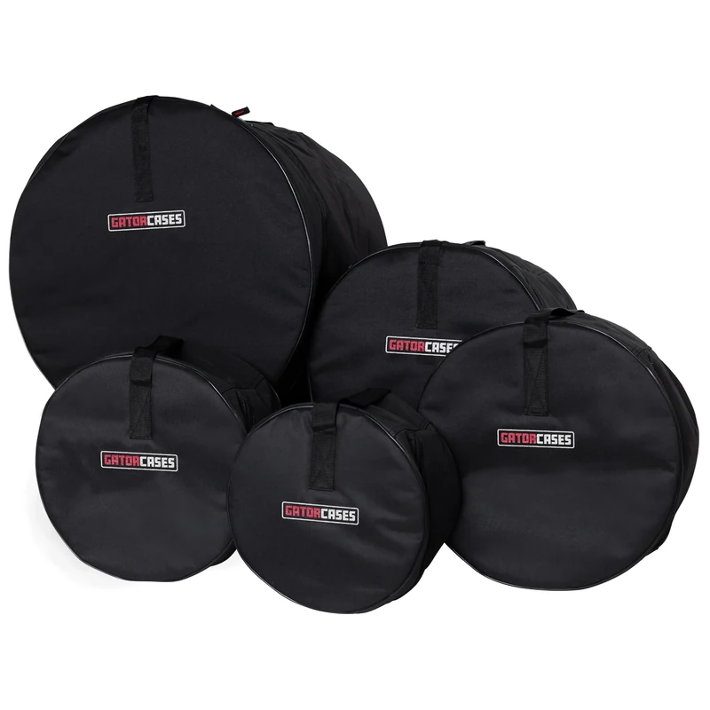 Gator Cases Rock Drum Set Bags: 22"x18", 10"x8", 12"x9", 16"x16", 6.5"x14"; (GP-ROCK-100)