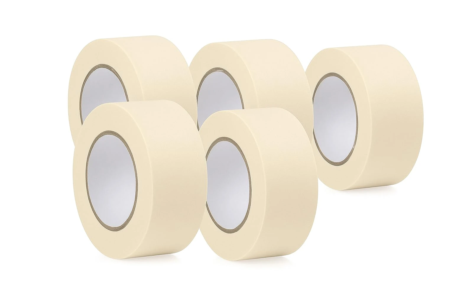 WINSOME Low Tack Painter’s Masking Tape – 50 m x 48 mm (1.9'') White Tape for Painting, Decorating & Watercolour