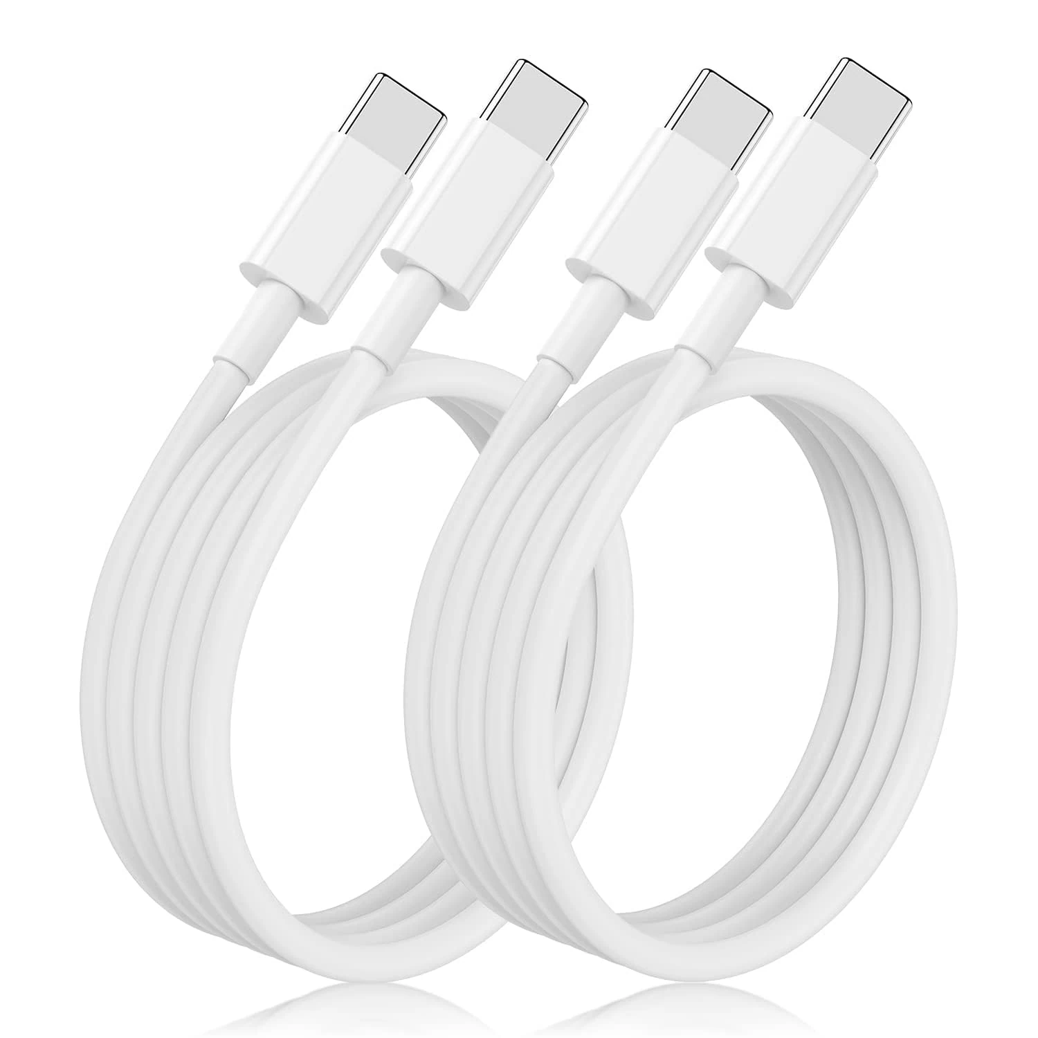 iPhone 17 16 15 Charger Cable 2M 2Pack, Long USB C to USB C Charging Cable 60W Fast Charging, Type C to C Cable Lead Wire for Apple iPhone 17 Air/17 Pro Max/16 Pro/16 Pro Max/15 Plus/15 Pro Max/Mini